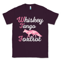 Plum whiskey tango foxtrot military womens fun wtf quote t shirt Classic Tee - ArtMosaic