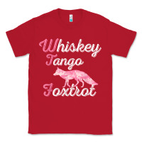 Red whiskey tango foxtrot military womens fun wtf quote t shirt Classic Tee - ArtMosaic