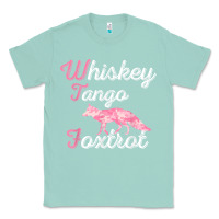 Seafoam whiskey tango foxtrot military womens fun wtf quote t shirt Classic Tee - ArtMosaic