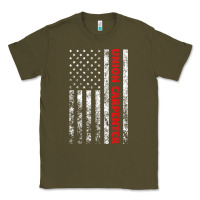 Army Green Union Carpenter With A Vintage American Flag For Fans Classic Tee - ArtMosaic
