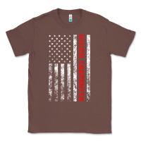 Chestnut Union Carpenter With A Vintage American Flag For Fans Classic Tee - ArtMosaic
