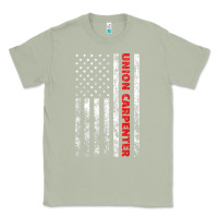 Matcha Union Carpenter With A Vintage American Flag For Fans Classic Tee - ArtMosaic