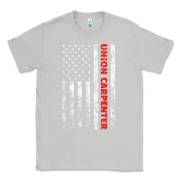 Moon Dust Union Carpenter With A Vintage American Flag For Fans Classic Tee - ArtMosaic