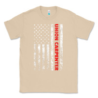 Mushroom Union Carpenter With A Vintage American Flag For Fans Classic Tee - ArtMosaic