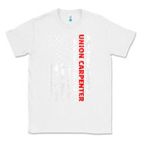 White Union Carpenter With A Vintage American Flag For Fans Classic Tee - ArtMosaic