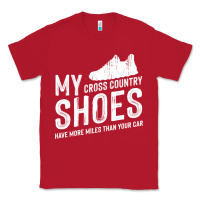 Red cross country running   xc run runner pullover hoodie Classic Tee - ArtMosaic