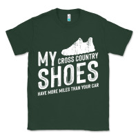 Sports Green cross country running   xc run runner pullover hoodie Classic Tee - ArtMosaic