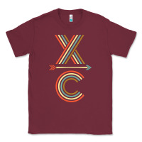 Burgundy X-Country Design For Cross Country Runners and Coaches Classic Tee - ArtMosaic