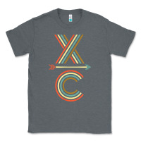 Charcoal Heather X-Country Design For Cross Country Runners and Coaches Classic Tee - ArtMosaic