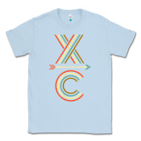 Dusty Blue X-Country Design For Cross Country Runners and Coaches Classic Tee - ArtMosaic