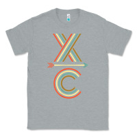 Heather Grey X-Country Design For Cross Country Runners and Coaches Classic Tee - ArtMosaic