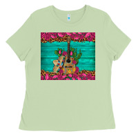 Matcha mexican guitar roses cactus sombrero Ladies Tee - Artiststas
