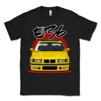 Black Yellow E36 Classic Tee - ArtMosaic