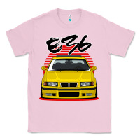 Bubblegum Pink Yellow E36 Classic Tee - ArtMosaic