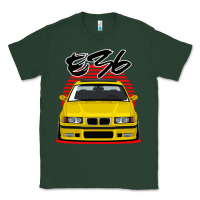 Sports Green Yellow E36 Classic Tee - ArtMosaic