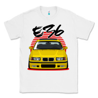 White Yellow E36 Classic Tee - ArtMosaic