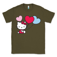 Army Green kitty Classic Tee - ArtMosaic