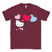 Burgundy kitty Classic Tee - ArtMosaic