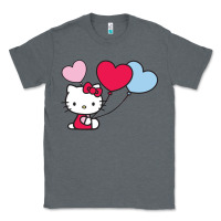 Charcoal Heather kitty Classic Tee - ArtMosaic
