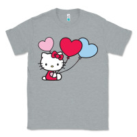 Heather Grey kitty Classic Tee - ArtMosaic