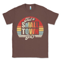 Chestnut Limited Edition Retro Vintage Just A Small Town Girl Classic Tee - ArtMosaic