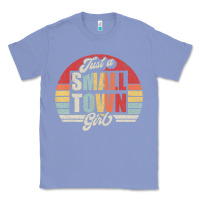 Colony Blue Limited Edition Retro Vintage Just A Small Town Girl Classic Tee - ArtMosaic