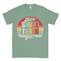 Sage Limited Edition Retro Vintage Just A Small Town Girl Classic Tee - ArtMosaic