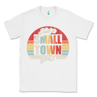White Limited Edition Retro Vintage Just A Small Town Girl Classic Tee - ArtMosaic