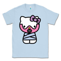 Dusty Blue hell kitty cute devil Classic Tee - ArtMosaic
