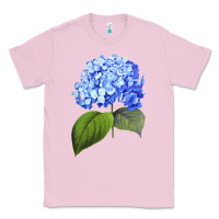 Bubblegum Pink Blue  hydrangea Classic Tee - ArtMosaic