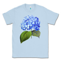 Dusty Blue Blue  hydrangea Classic Tee - ArtMosaic