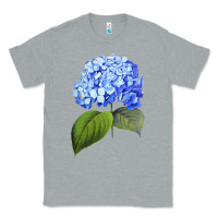 Heather Grey Blue  hydrangea Classic Tee - ArtMosaic
