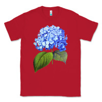 Red Blue  hydrangea Classic Tee - ArtMosaic