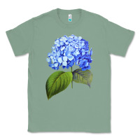 Sage Blue  hydrangea Classic Tee - ArtMosaic