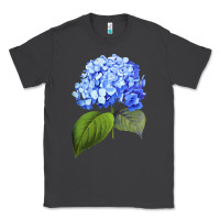 Smoke Blue  hydrangea Classic Tee - ArtMosaic