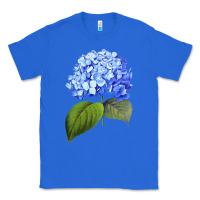 True Royal Blue  hydrangea Classic Tee - ArtMosaic