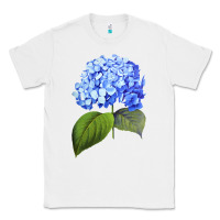 White Blue  hydrangea Classic Tee - ArtMosaic