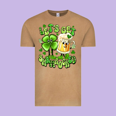 Let's Get Shamrocked Vintage Tee Designed By Artiststas