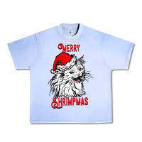 Grape Ice Merry Christmas Cat Urban Heavy Tee - SublimationCraftShop