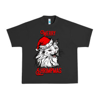 Pigment Black Merry Christmas Cat Urban Heavy Tee - SublimationCraftShop