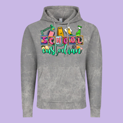 School Custodian Vintage Hoodie Designed By Adodesignshop