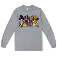 Heather Grey halloween gnomies Long Sleeve Tee - BarkalooDesign