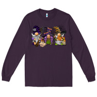 Plum halloween gnomies Long Sleeve Tee - BarkalooDesign