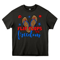 Asphalt flip flops and freedom Heavy Core Tee - BundleAndBundleShop
