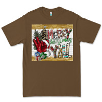 Cacao merry christmas y'all Premium Tee - CowhideDigitalArt