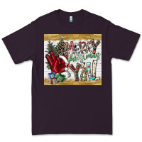Plum merry christmas y'all Premium Tee - CowhideDigitalArt