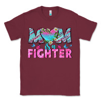 Burgundy Western Mom Is A Fighter Classic Tee - BundleAndBundleShop