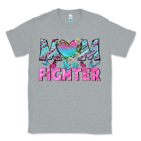 Heather Grey Western Mom Is A Fighter Classic Tee - BundleAndBundleShop