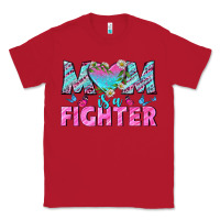 Red Western Mom Is A Fighter Classic Tee - BundleAndBundleShop