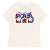 Bone american flag gnomes sunflowers star Ladies Tee - Artiststas